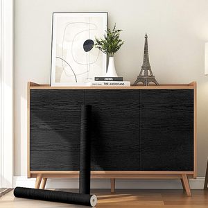 <span class=keywords><strong>Papel</strong></span> Tapiz Autoadhesivo de <span class=keywords><strong>Vinilo</strong></span> PVC con Diseño de Madera Negra, Impermeable, para Dormitorio, Sala de Estar, Uso en Exteriores, Ecológico, Decorativo, DIY - Product Image 6