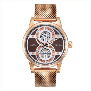 นาฬิกาข้อมือผู้ชาย Seiko VD36 หน้าปัดโปร่งใส สายสแตนเลสสตีลแบบ Milan Mesh ขนาด 45 มม. หน้าปัดใหญ่ สไตล์ลำลอง - Product Image 1
