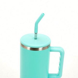 30oz 40oz 50oz Stainless Steel Tumbler Travel Tumbler Vacuum Insulated Tumbler Cup with Handle Straw Lid - Product Image 3