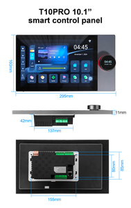 Nuevo Panel de Control <span class=keywords><strong>Inteligente</strong></span> Tuya 2025 con Pantalla Táctil de 10 Pulgadas, Centro de Música con 8 Altavoces de Techo Cableados y Función de Dos Zonas de Música - Product Image 6