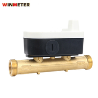 Débitmètres d'eau à ultrasons intelligents DN15/DN20 LoRaWAN/4G/NB-IoT sortie d'impulsion sans fil en laiton numérique OEM personnalisable OEM sagesse