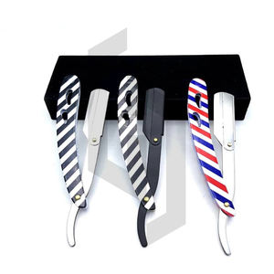 Rasoir droit en acier inoxydable pour hommes, rasoir de qualité professionnelle, à bord droit, 2019 - Product Image 5