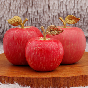 Ping một đồng mô phỏng Đỏ Apple trang trí nhỏ Christmas Eve món quà thủ công kim loại nhân tạo trái cây trang trí - Product Image 2