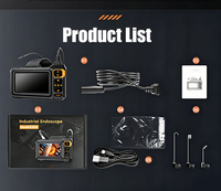 Endoscope industriel KERUI 1080P avec écran IPS 4,3 pouces, double objectif, caméra d'inspection de cylindre, réparation automatique de moteur de véhicule