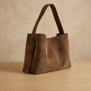 Bolso de Mano de Cuero Genuino para Mujer, Impermeable, Duradero, Antirrobo, Ligero, de Gran Capacidad, Diseño de Mochila, con Dos Cierres - Product Image 2