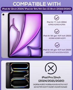 3 trong 1 gồ ghề bảo vệ trường hợp đối với <span class=keywords><strong>iPad</strong></span> không khí 6 11 inch M2 2024 Tablet bìa cho <span class=keywords><strong>ipad</strong></span> không khí 5 2022 thế hệ thứ 4 2020 10.9 inch - Product Image 2