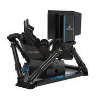 Simulador de Carreras de Seis Ejes de Plástico Resistente, Equipo de Conducción VR Dinámico 9D para Uso en Interiores/Exteriores en Hogares, Escuelas y Centros Comerciales