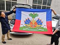 Housse de capot de voiture avec drapeau national haïtien personnalisé, nouvelle collection 2025