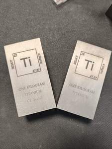 <span class=keywords><strong>Titanium</strong></span> pur de qualité supérieure, grade 1, lingot solide de 1 kg pour investissement et collection - Barre de titane - Product Image 5
