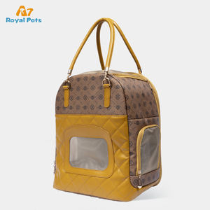 Sıcak satış lüks Premium deri Pet köpek taşıyıcılar küçük köpek taşınabilir evcil hayvan taşıyıcı sırt çantası - Product Image 4