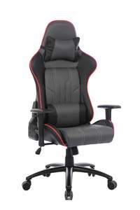 <span class=keywords><strong>Silla</strong></span> elegante para juegos estilo <span class=keywords><strong>coche</strong></span> de carreras con asiento de cubo acolchado grueso y reposabrazos abatible para sala de videojuegos - Product Image 6