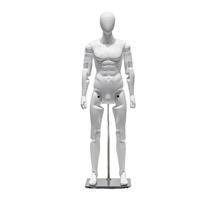 Mannequin robotique, mannequin de corps entier réglable, présentoir de vêtements, articulations flexibles et mobiles, mannequin
