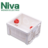Niva Original 86 Boîte de jonction en plastique électrique Interrupteurs étanches ignifuges muraux Boîtier de 86 interrupteurs