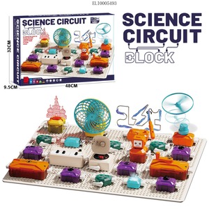 Kit de Aprendizaje STEM Interactivo - Set de Bloques de Circuitos Científicos con Piano, Laberinto, Ventilador Visual y Luces LED para la Escuela y el Hogar - Product Image 1