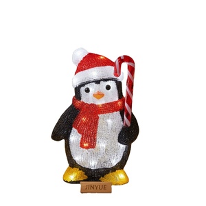 Guirlandes lumineuses LED en acrylique blanc froid pour Noël, décorations de fête, avec LED couleur DC, indice de protection IP44, commande manuelle, élégantes et festives - Product Image 1