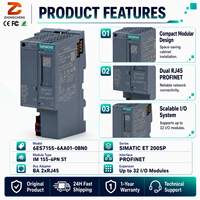 Module d'interface Siemens 6ES7155-6AA01-0BN0 SIMATIC ET 200SP IM155-6PN ST PROFINET, bundle 2xRJ45 32 I/O, contrôle PLC industriel