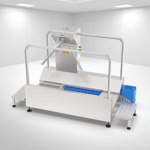 Solution d'hygiène automatique pour l'industrie alimentaire avec évier de lavage des mains, nettoyeur de chaussures, lave-bottes et <span class=keywords><strong>tourniquet</strong></span> - Product Image 6