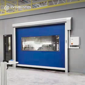 Porta Avvolgibile ad Alta Velocità EVERBESTEN in PVC con Design a Tenda Flessibile, Antivento e Rinforzata per Uso Industriale ed Esterno - Product Image 1