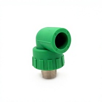 Coude mâle en PPR vert pour installation d'eau chaude et froide