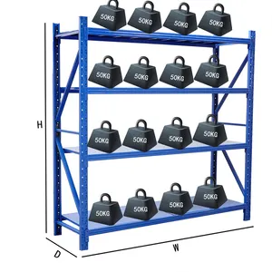 heavy duty industrial warehouse storage pallet racking light metal storage rack longspan shelving manufacturer
