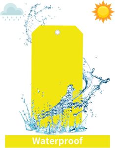 Có Thể Tái Chế 100 Miếng Nhựa Vận Chuyển Nhãn Bền Dây Nhãn Thẻ Không Thấm Nước Hangtag Gia Cố Lỗ Ô Tô Hangtags - Product Image 3