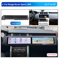 Lecteur multimédia pour autoradio Land Rover Range Rover Sport L494 2014 "ou 15" HD double écran Android GPS CarPlay de 2017 à 12.3