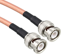 Cable coaxial RF de baja pérdida RG178 de 25 pies con conectores BNC macho a BNC macho