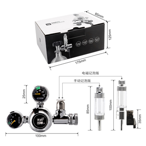 Régulateur de pression de CO2 créatif et sans souci avec manomètre pour système de dioxyde de carbone d'aquarium - Product Image 2