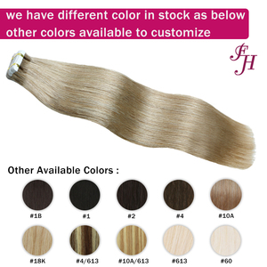 FH Bande Extension de Cheveux 12a Soyeux Peau Droite <span class=keywords><strong>Gel</strong></span> Bandes Cheveux Raw Vierge Cheveux Humains Bande Extensions - Product Image 3