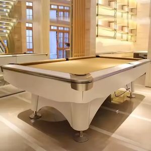 Naipni Factory Hot Sell High Quality 9FT With Jiujiang Slate 9ft Solid Wood Ball Pool <strong>Table</strong> Billiard <strong>Table</strong> Ball Return System - Product Image 3