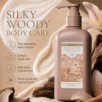 Lotion corporelle à base de plantes OEM ODM 250ml Santal Lily Woody Scent Blanchissant Parfum longue durée Soin de la peau Adultes Roopy Vente en gros