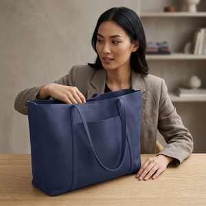 Bolso de Mano de Cuero Genuino BS International para Mujer, Cierre de Cremallera Impermeable, Opciones de Múltiples Correas, Anti-Robo, Ligero - Product Image 1