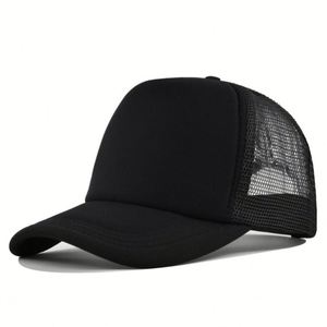 Gorra Snapback de Colores Sólidos, Frente de Espuma de Poliéster, 5 Paneles, Corona Alta, Parte Trasera de Malla, Transpirable y Cómoda - Product Image 4