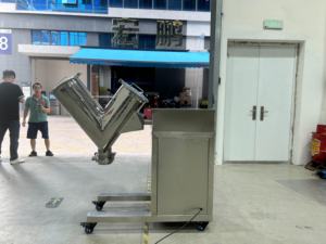 Petit mélangeur en V pour laboratoire, mélange <span class=keywords><strong>de</strong></span> poudres, enseignement scolaire, recherche, 100KG 200KG 300KG 400KG 500KG 50KG, personnalisation acceptée - Product Image 3