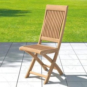 Campione libero a buon mercato mobili esterni pieghevoli giardino Patio esterno ristorante Resort sala da pranzo sedia in legno - Product Image 3
