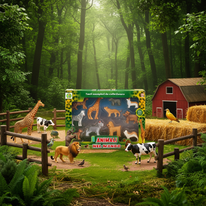Animali Nel Mondo - Set de Figuras Coleccionables de Animales Salvajes y de Granja, 29x21 cm - Product Image 2