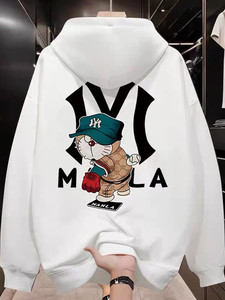 <span class=keywords><strong>Felpa</strong></span> con Cappuccio Stampata di Tendenza <span class=keywords><strong>Giapponese</strong></span> per Uomini e Donne Adulti, Pullover Casual Primaverile Caldo e Comodo - Product Image 5