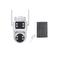 Caméra de sécurité extérieure 4G FHD solaire PTZ avec carte SIM et enregistrement intelligent AOV pour la surveillance de la maison, de la ferme, du jardin et de la propriété