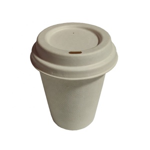 Taza Biodegradable de pulpa de <span class=keywords><strong>caña</strong></span> de azúcar, taza desechable de 8, 12 y 16oz, para zumo y café - Product Image 1