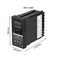 Régulateur de température PID REX-C100 Thermostat à affichage numérique Sortie relais SSR REX C400 C700 C900 110V-220VAC K E J PT100 CU50