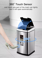 2023 nouveauté 6L capteur sans contact poubelle intelligente en acier inoxydable Camping poubelle