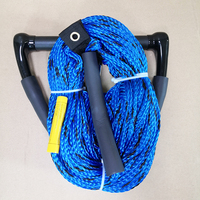 Bon marché, corde de ski nautique wakeboard bleu avec 2 poignées