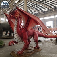 Parc 3D modèle extérieur dinosaure artificiel Animatronic Dragon pour parc à thème
