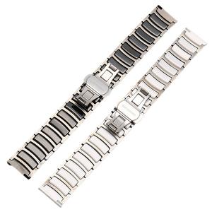 Bracelet montre intelligent en céramique avec bracelet respirant de luxe I-Beam en acier inoxydable compatible avec <span class=keywords><strong>Huawei</strong></span> GT pour Samsung 20 22mm - Product Image 2