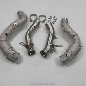 Pour Mercedes-Benz E63S AMG W213 4.0T OEM Downpipe d'échappement en acier inoxydable à haut débit (2016-2023) - Product Image 4