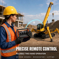 Télécommande industrielle avancée NOMI NMBZ001 avec configuration de joystick personnalisée pour grue mobile 433 MHz 868 MHz IP68 OEM