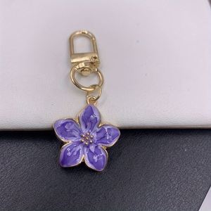 New Cross-border <b>Hot</b> Sale Korean Style Simple Cute Girl Pear Flower Zinc Alloy Pendant Keychain <b>Bag</b> Small Gift Model 000 - Product Image 3
