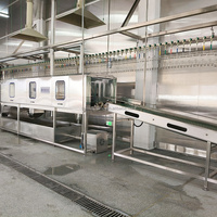 Équipement d'abattoir de poulet 500bph équipement d'abattage d'usine de transformation de poulet de ligne d'abattage de volaille