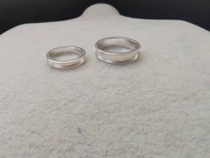 : 2024 produk baru cincin berlapis perak baja tahan karat cincin pasangan cinta untuk hadiah wanita - Product Image 6