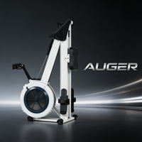 Rameur à air commercial pour entraînement cardio complet du corps, équipement de fitness avec moniteur de performance